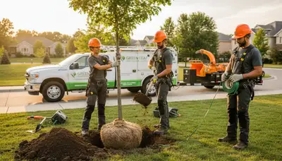 Arborists planting coastal trees in Charleston SC for Chop Chop Tree service
