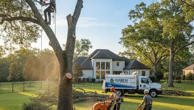 Professional tree removal service team working in Charleston, SC